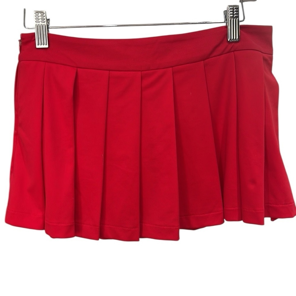 NWT Kim Shui Mini Skort With Pleats SZ M Red - Picture 3 of 8
